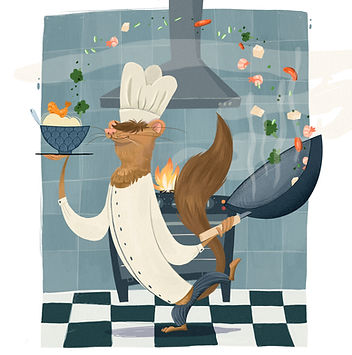 Picture book kitchen chaos childrens book Celdran