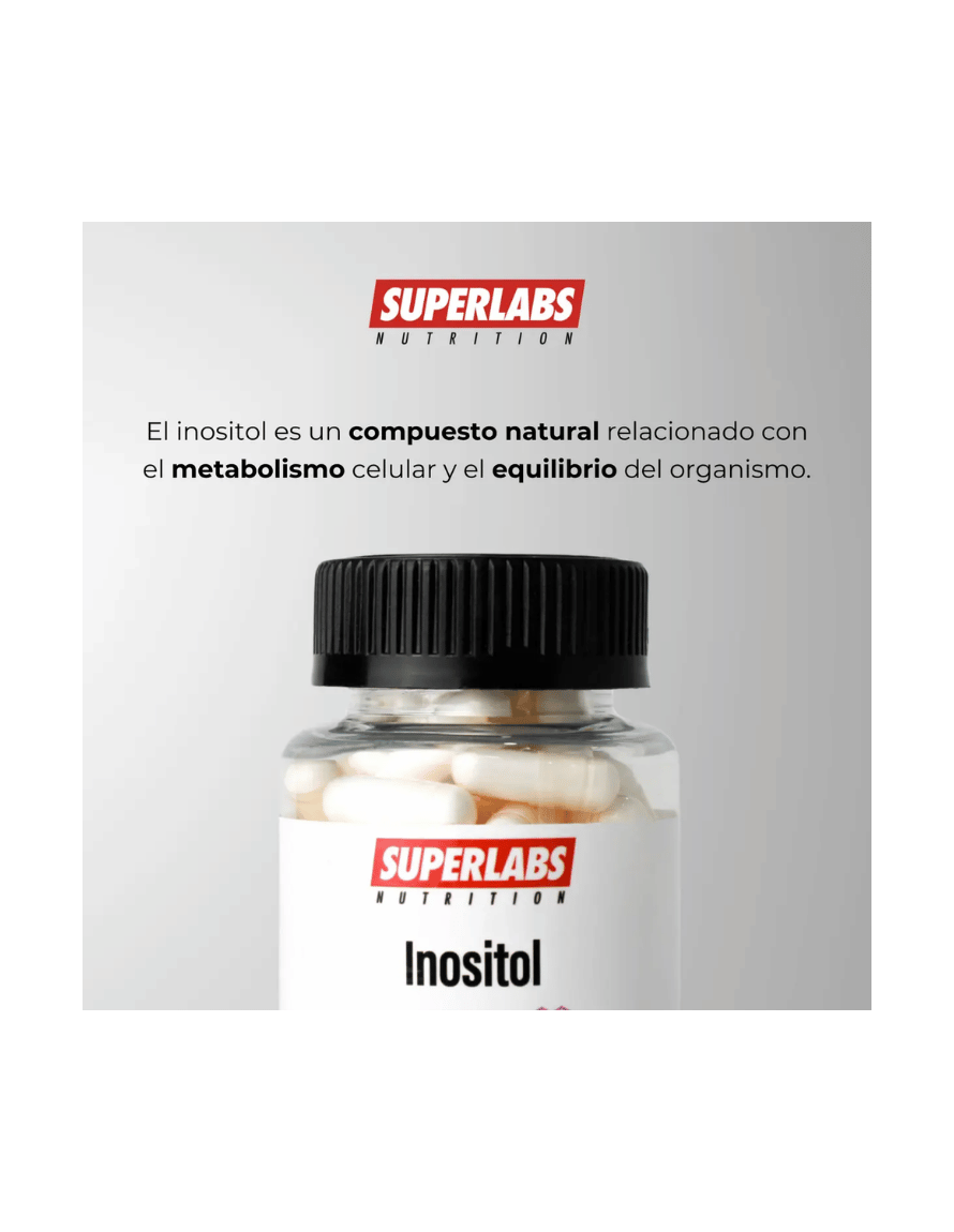 Miniatura: Superlabs Inositol 500 mg | Vitamina B8-100 Cápsulas Naturales para el Bienestar