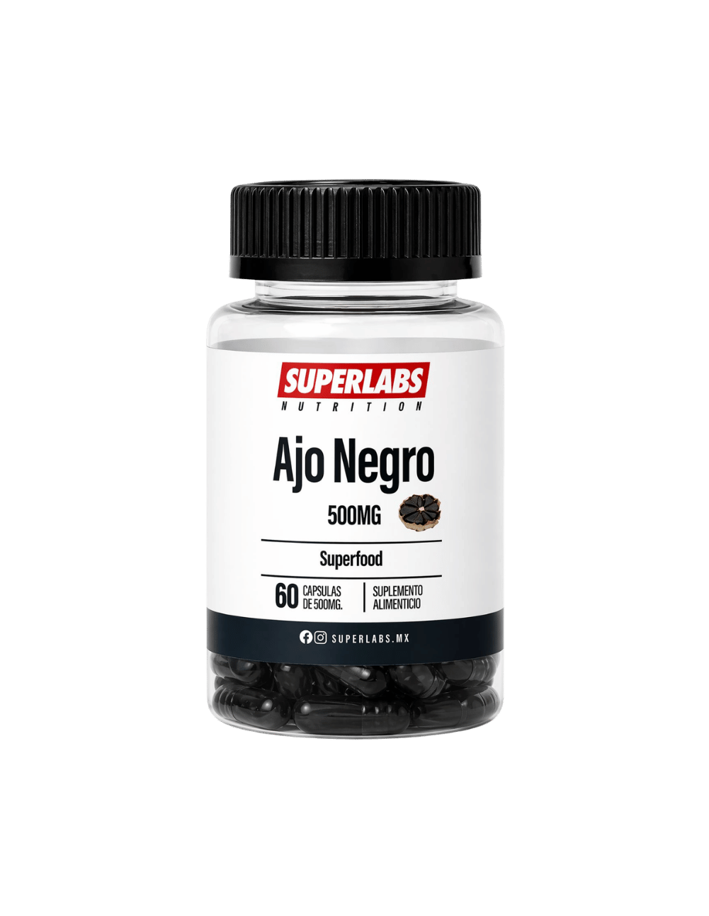 Superlabs Ajo Negro 500mg 60 Cápsulas | Antioxidante Natural y Refuerzo Inmune