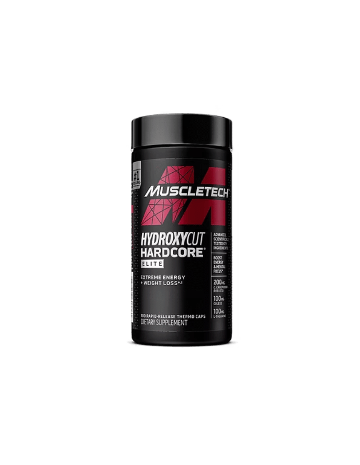 Mt Hydroxycut Hardcore Elite 110 Caps Termogénico Quemador de Grasa Avanzado