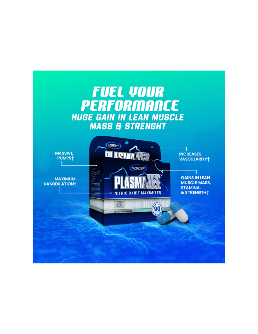 Miniatura: Gaspari Nutrition Plasma Jet 90 Ct – Recuperación y Rendimiento Muscular