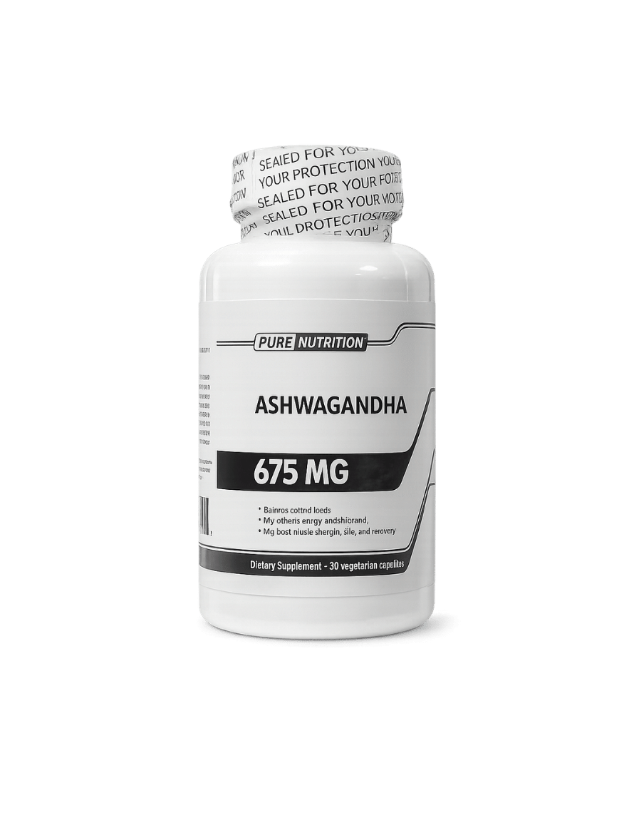 Pure Nutrition Ashwagandha 675mg 90 Caps-Antiestrés Natural, Energía y Bienestar