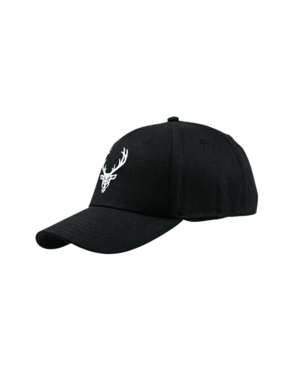 Miniatura: Bucked Up Baseball Embroidered Logo Hat White Black | Gorra Deportiva Ajustable