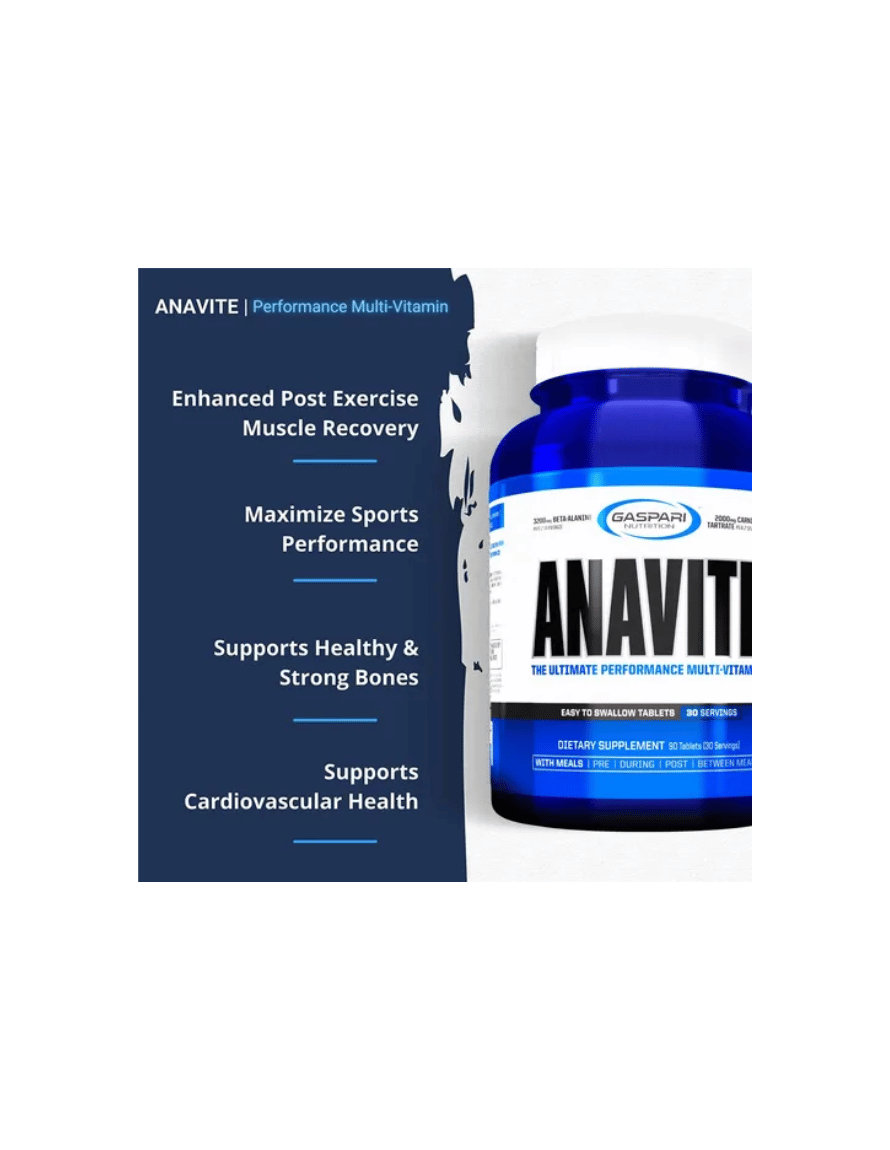 Miniatura: Gaspari Anavite Multi-Vitamin 180 Tabs – Complejo para Deporte
