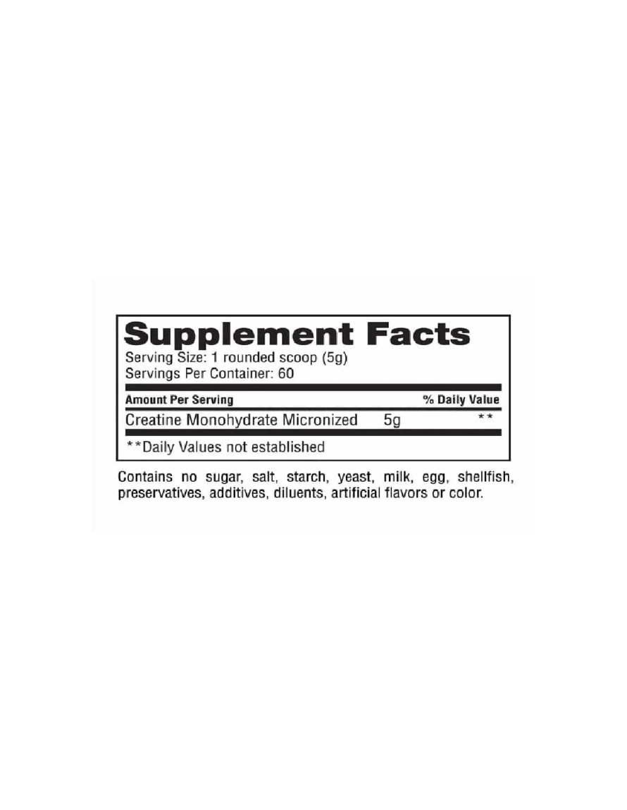 Miniatura: Gaspari Creatine 300 g – Creatina Pura Micronizada Sin Sabor