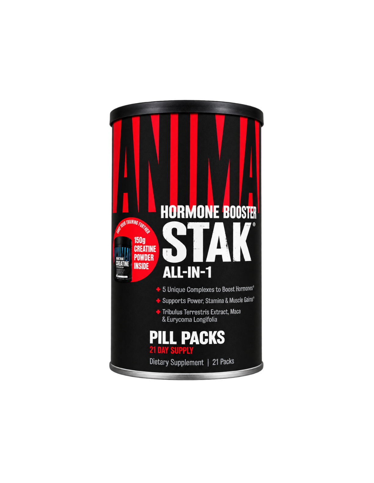 Universal Animal Stak + Creatine 21 Packs | 150 g Creatina | Rendimiento