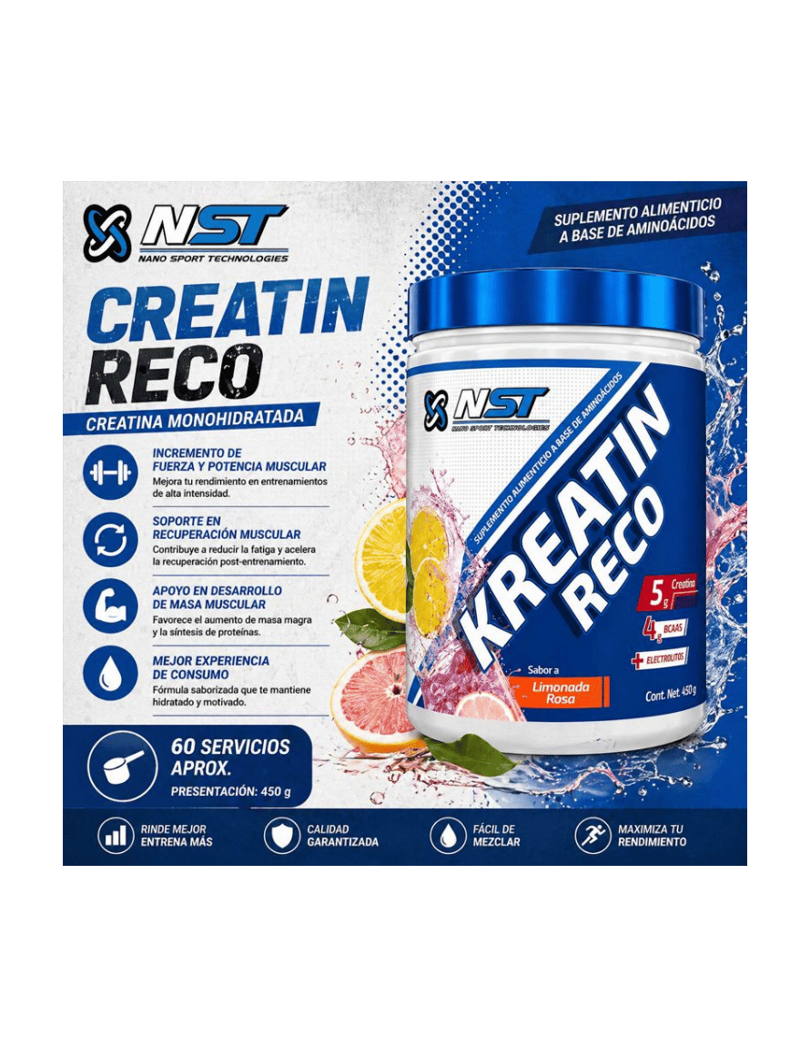Miniatura: NST Creatina 450 g 60 Servs | Creatina Monohidratada, Fuerza, Rendimiento