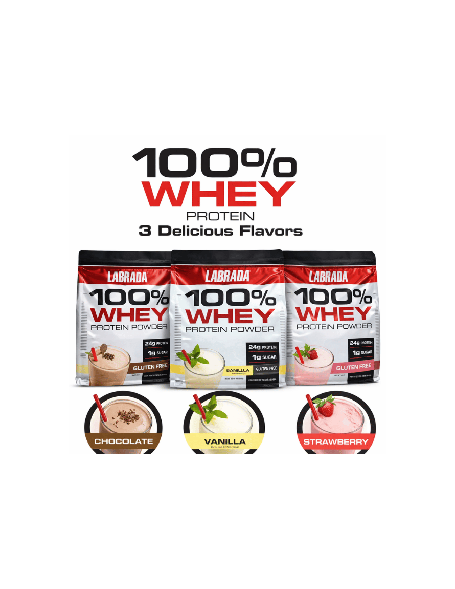 Miniatura: Labrada 100% Whey Protein 4.13 Lbs – Proteína de Suero Pura para Recuperación
