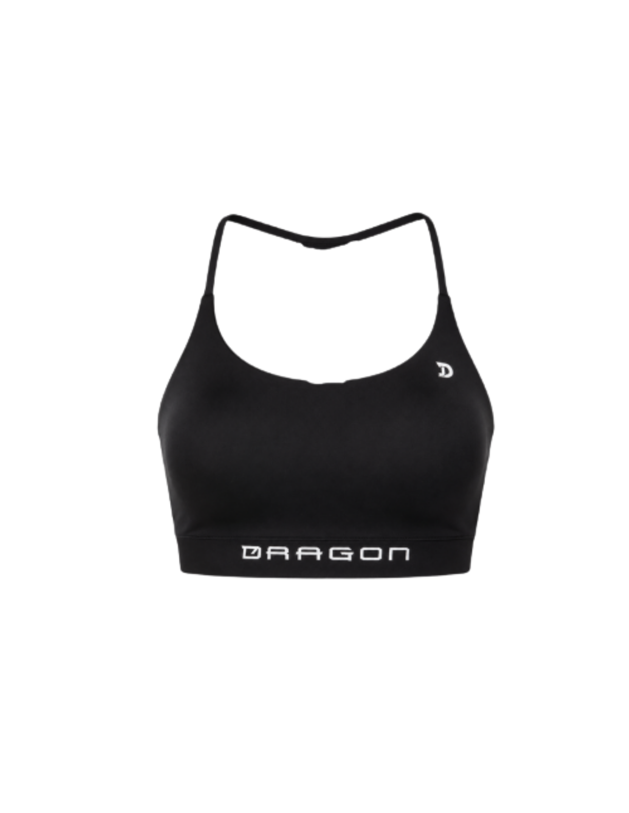 Dragon Signature Sports Bra Black | Top Deportivo con Soporte y Ajuste Cómodo