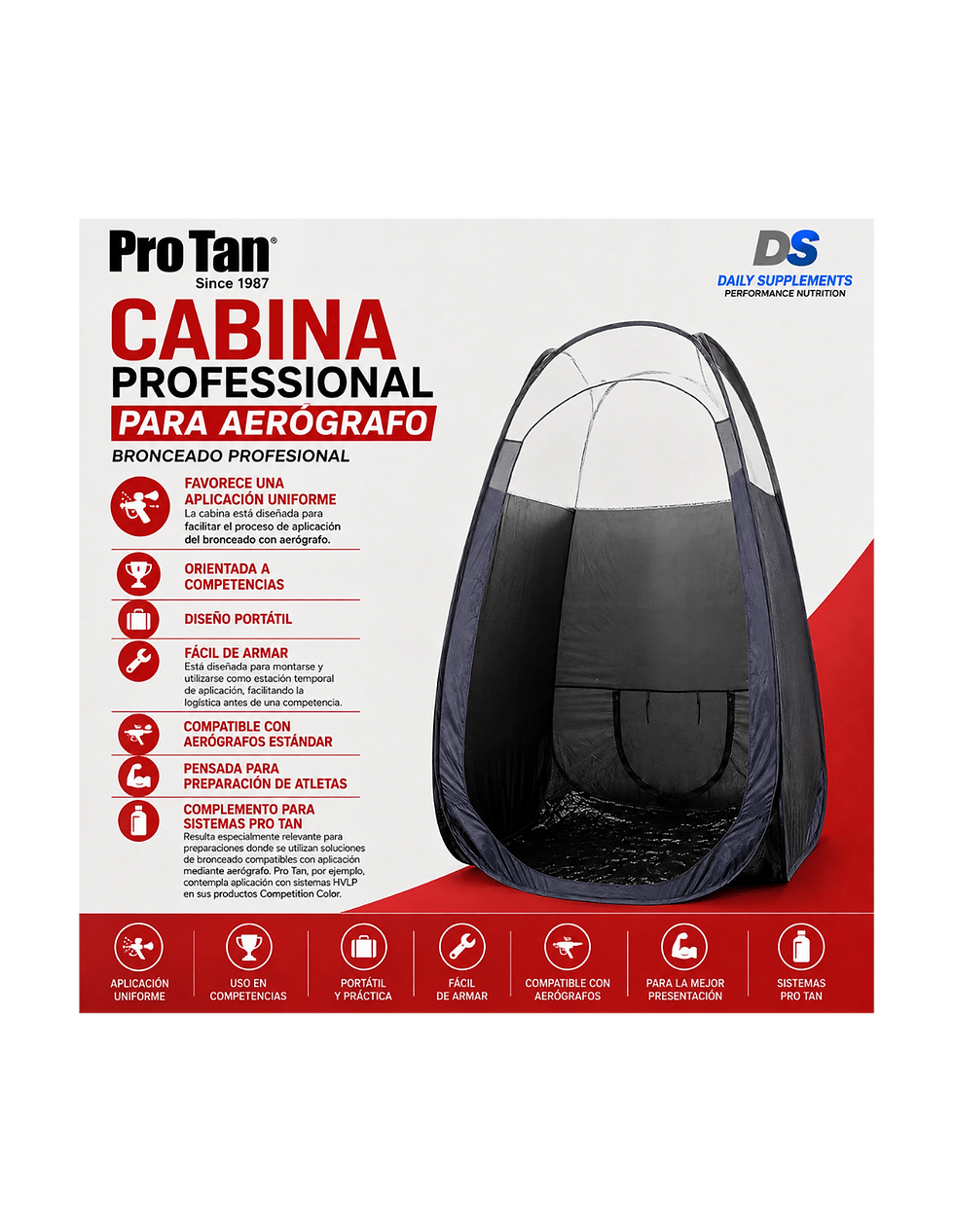 Miniatura: Pro Tan Cabina Professional para Aerógrafo | Bronceado Profesional