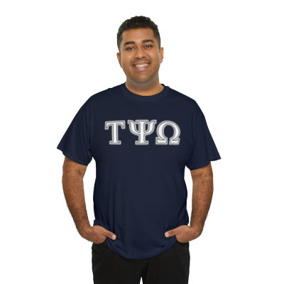 Thumbnail: Tau Psi Omega Cutout Greek Letters Tshirt