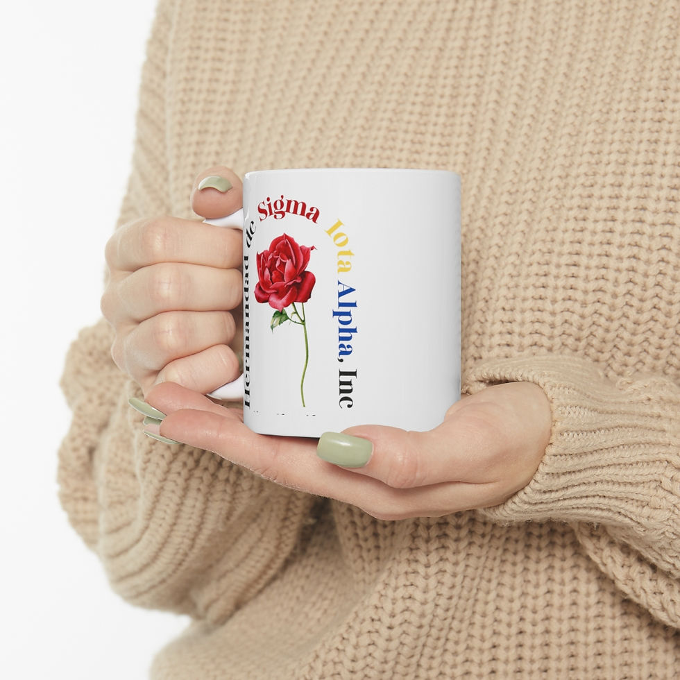 Thumbnail: Sigma Iota Alpha Red Rose - White Mug