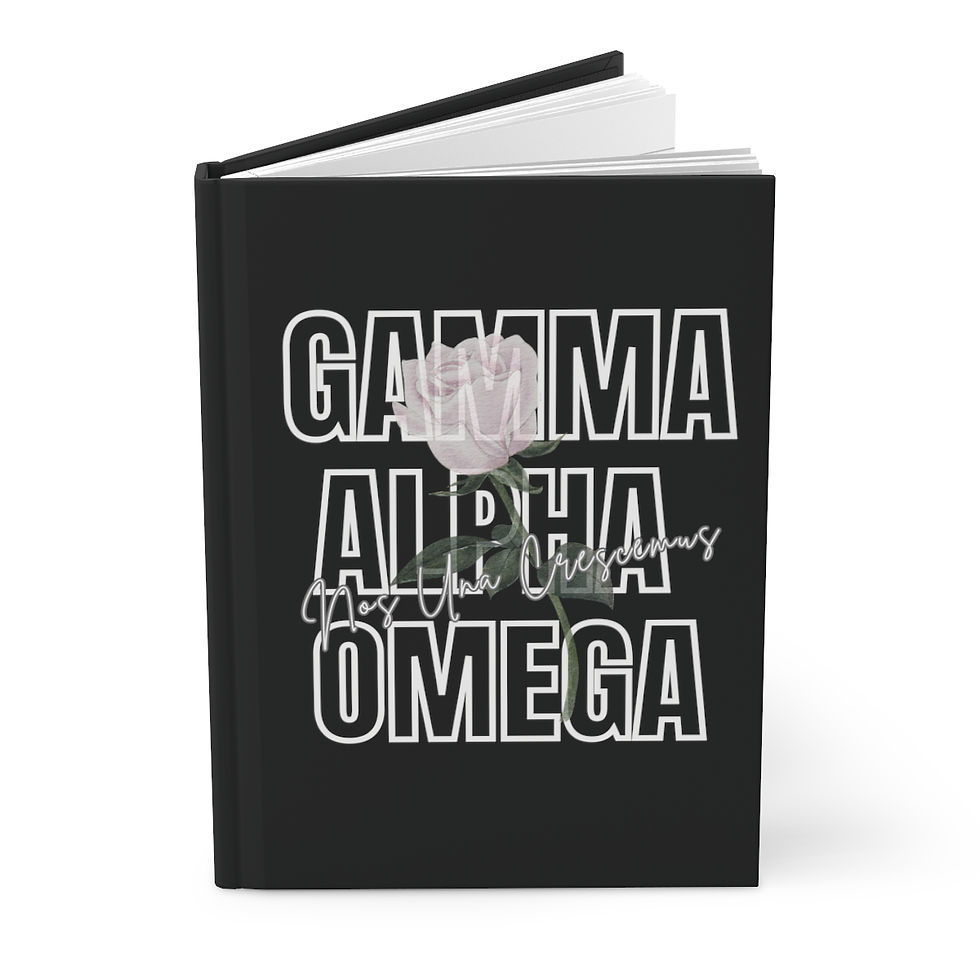 Thumbnail: Gamma Alpha Omega Black Notebook