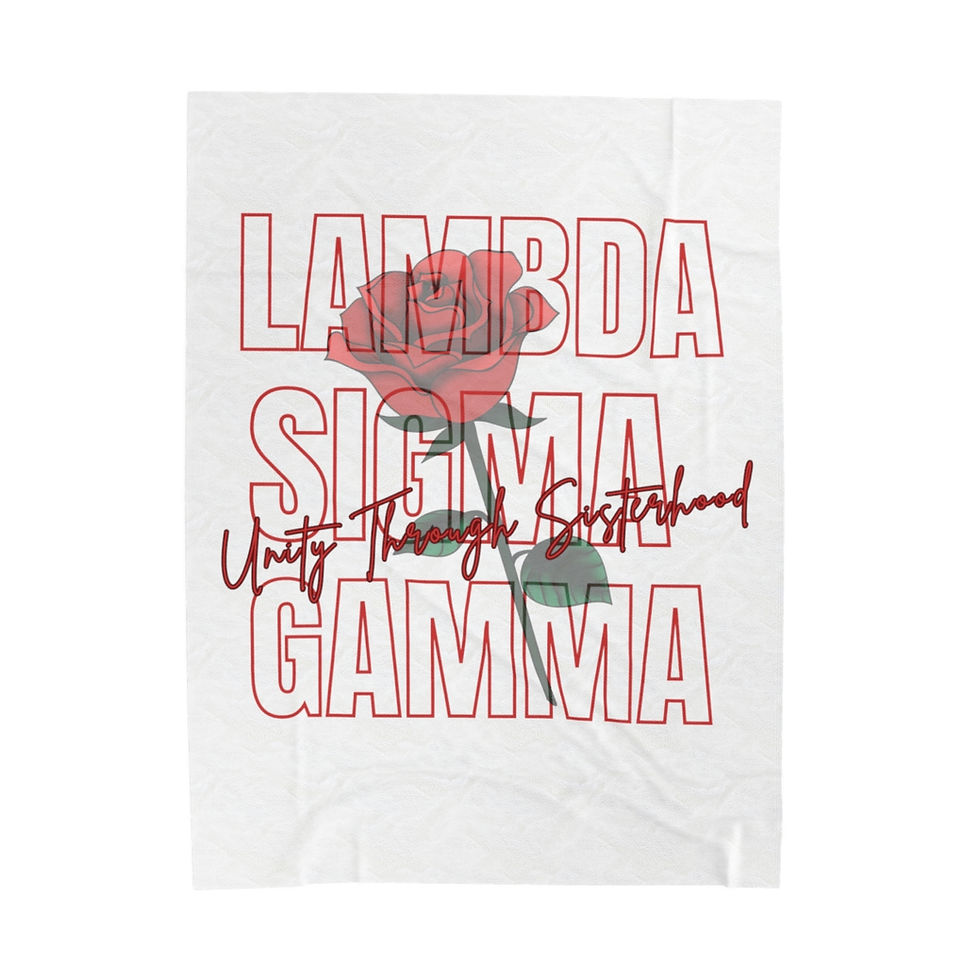 Thumbnail: Lambda Sigma Gamma White Blanket