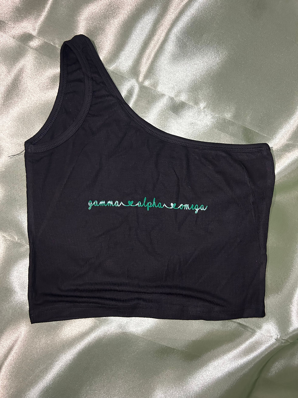Thumbnail: Gamma Alpha Omega One Shoulder Crop