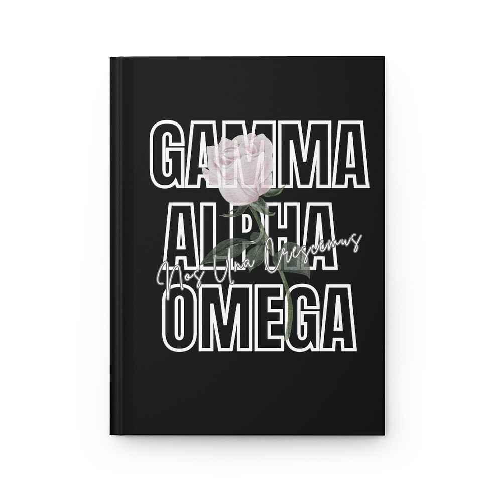 Thumbnail: Gamma Alpha Omega Black Notebook