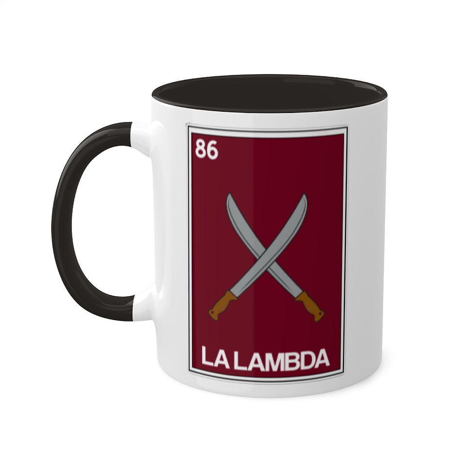 Thumbnail: La Lambda Loteria Mug - Colored Rim