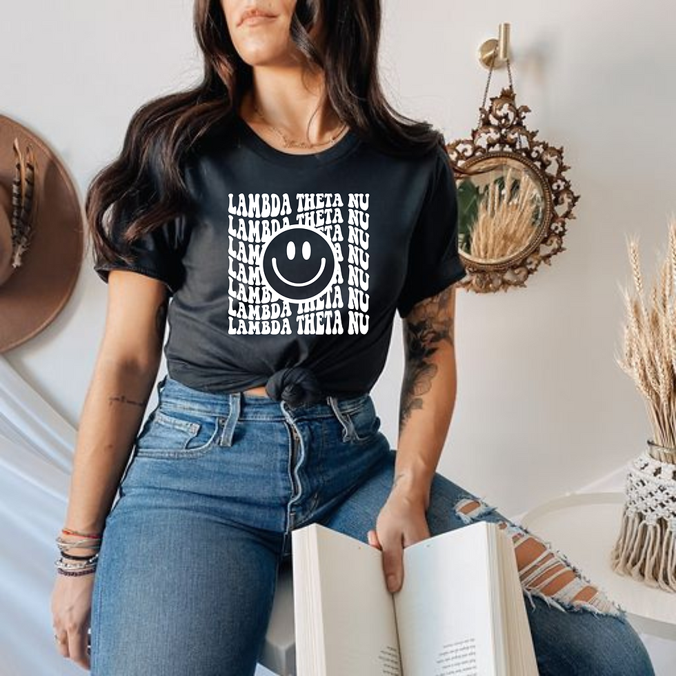 Thumbnail: Lambda Theta Nu Smiley Retro Tshirt