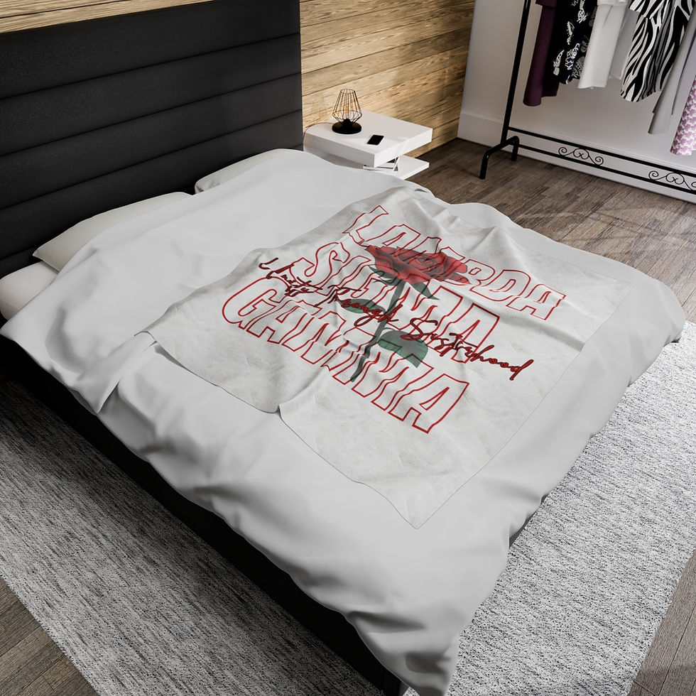 Thumbnail: Lambda Sigma Gamma White Blanket