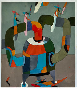 AH26 ÚSPORÁK tempera 40x48 2000 