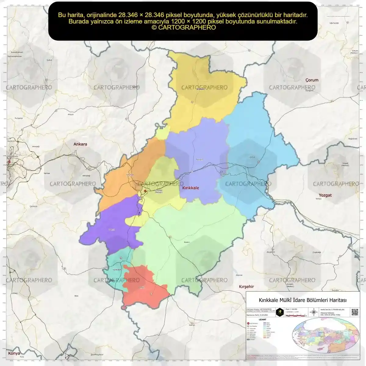 kırıkkale harita - kırıkkale nerede harita - harita kırıkkale