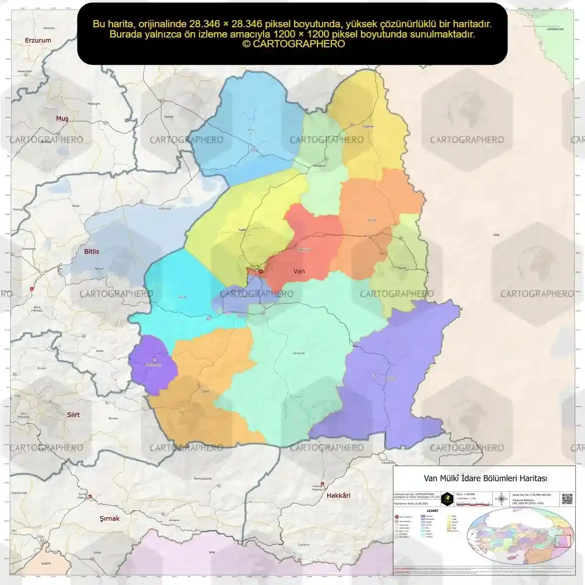van harita - van gölü harita - harita van - van uydu görüntüsü - van ilçeleri harita