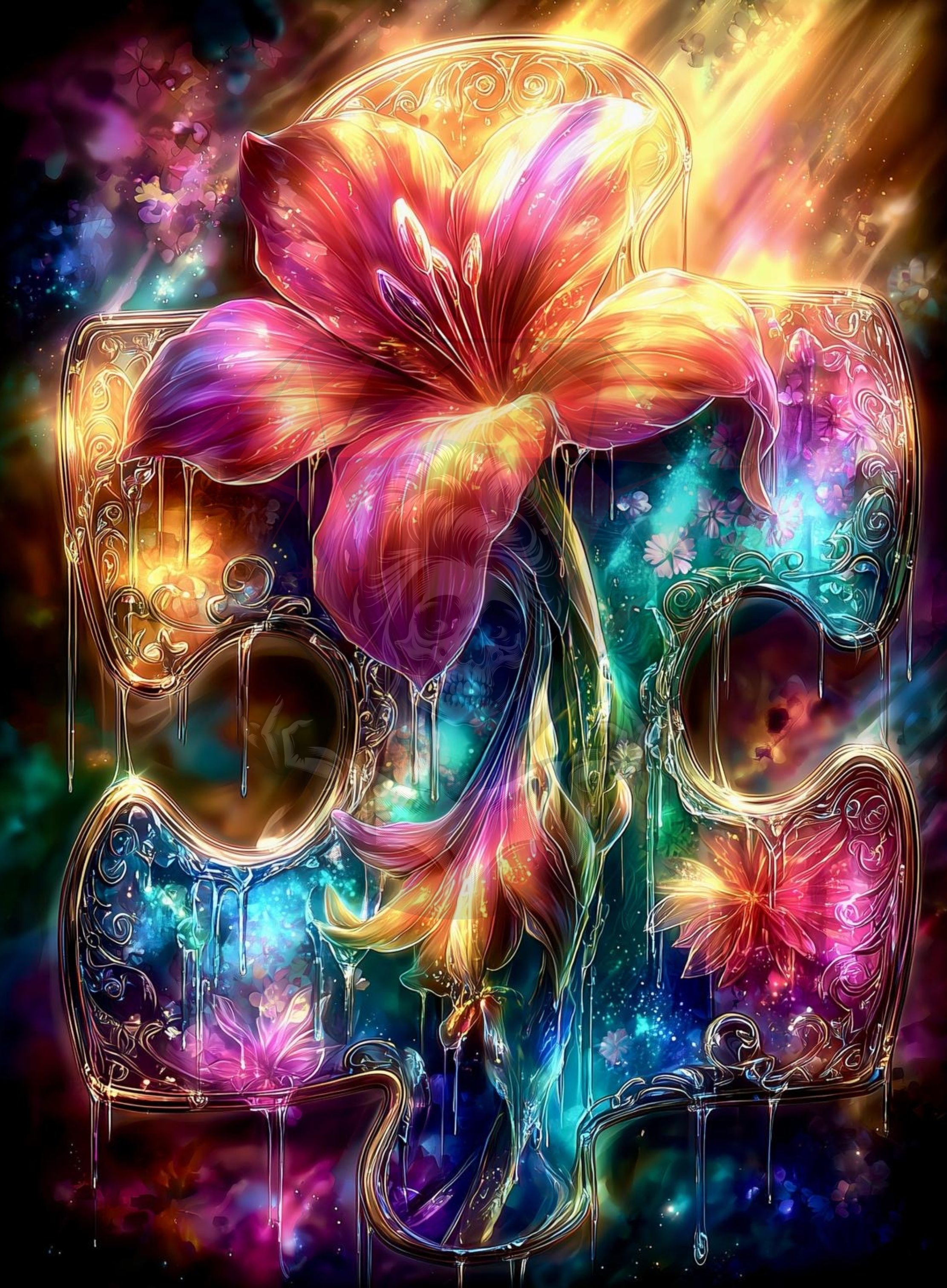 Flower Puzzle 90x120 435 Farben