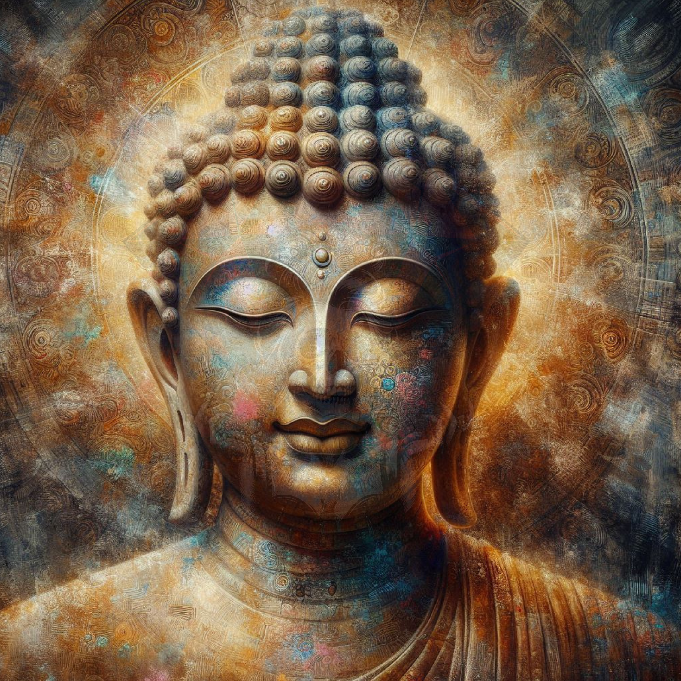 Der Buddha 90x90 148 Farben