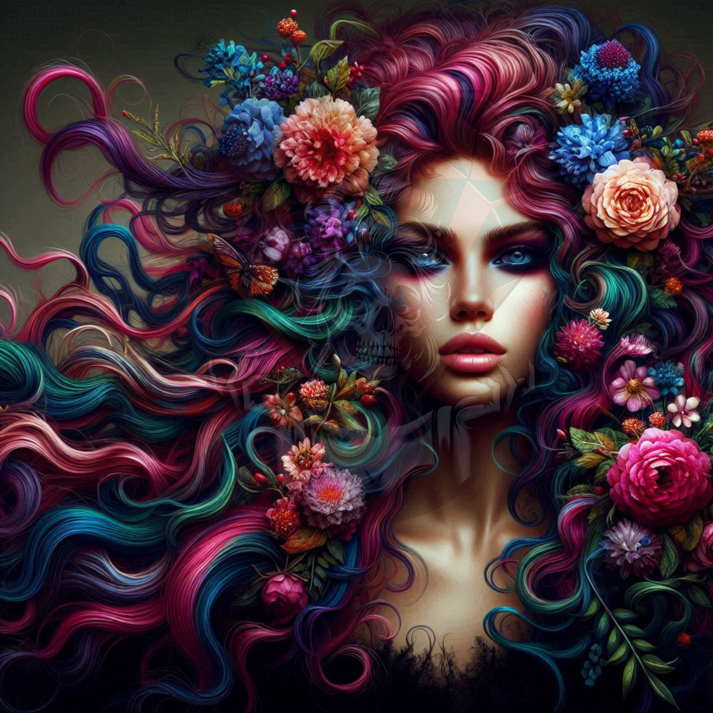 Power Flower Woman 90x90 261 Farben