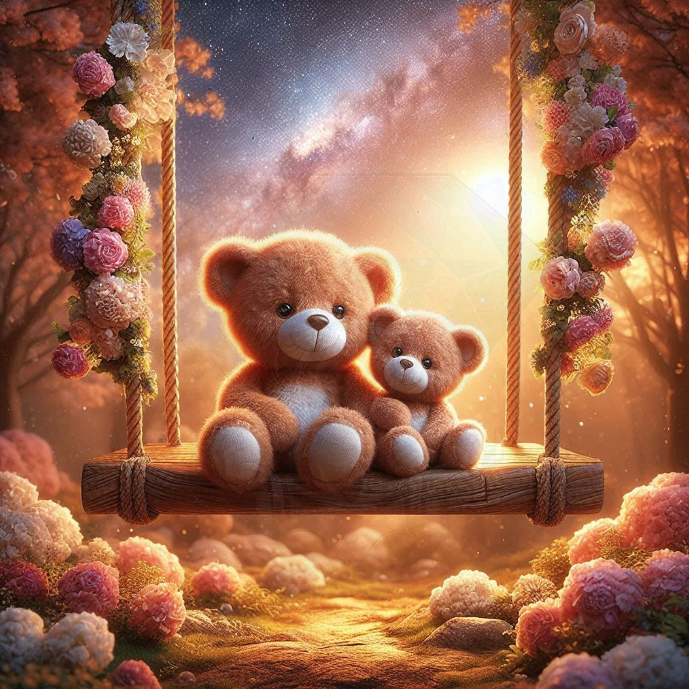 Bears in Love 90x90 194 Farben