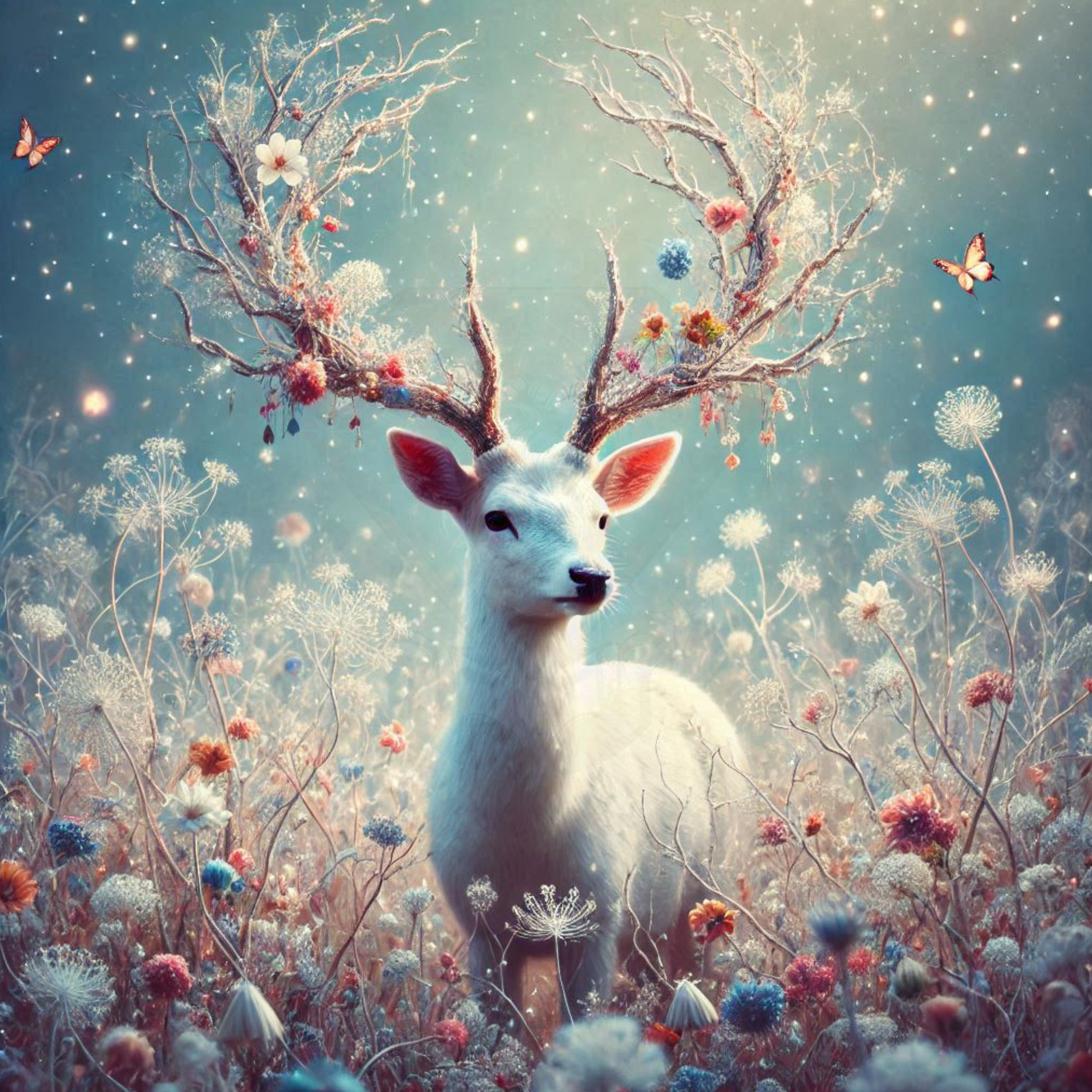 The White Deer 80x80 201 Farben
