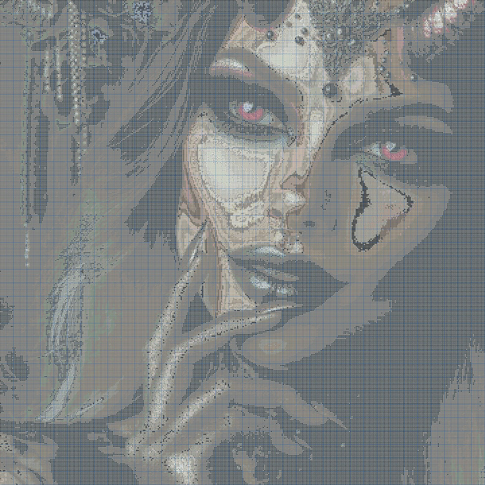 Miniaturbild: Lisbeth 90x90 100 Farben