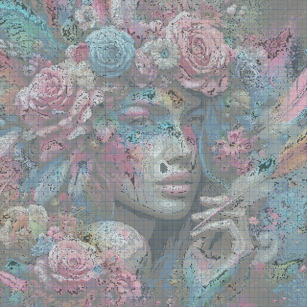 Miniaturbild: Miss Flower 80x80 315 Farben