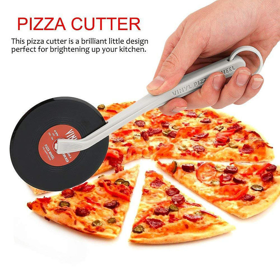 Vintage Vinyl Record Pizza Cutter Novelty Quirky Kitchen Aid