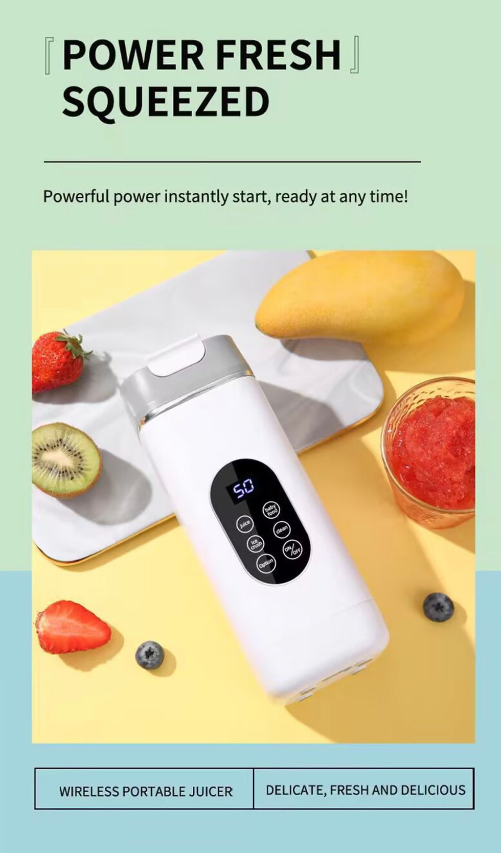 Thumbnail: NexusHut Wireless Portable Juicer Cup with 12-Blade Ice Crush, Rechargeable Smoo