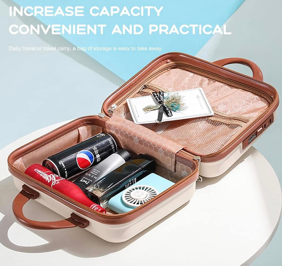 Thumbnail: NexusHut Hard Shell Vanity Cases for Women Portable Water Proof Cosmetic Travel 