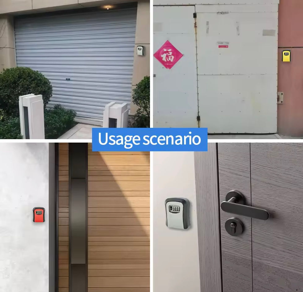 Thumbnail:  4-Digit Combination Key Lock Box | Wall-Mounted Secure Key Storage | Waterproof