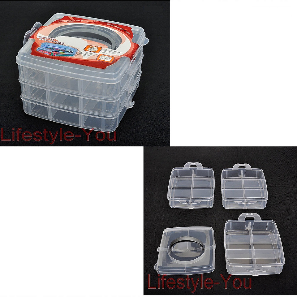 plastic tiered storage boxes