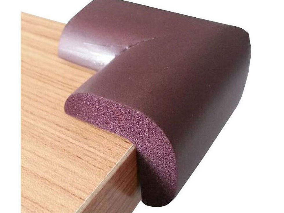 Thumbnail: Edge Cushion Corner Cover Foam Guard With Tape (12 Unit, Brown)