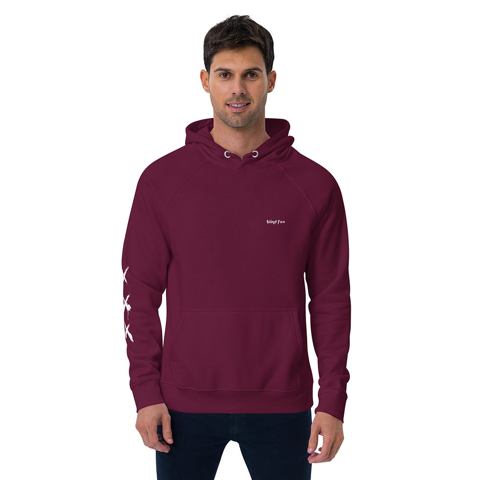 Thumbnail: Brunette Shoot To Kill Unisex eco raglan hoodie