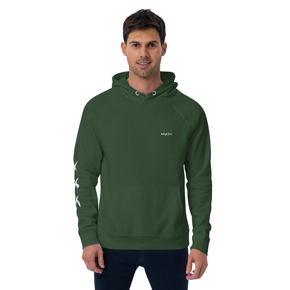 Thumbnail: Brunette Shoot To Kill Unisex eco raglan hoodie