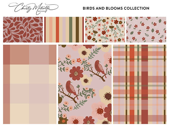 Christy Metcalfe Designs Bird and Bloom Collection
