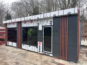 WC ve Mutfaklı Ofis Konteynerinde Yerleşim Planı