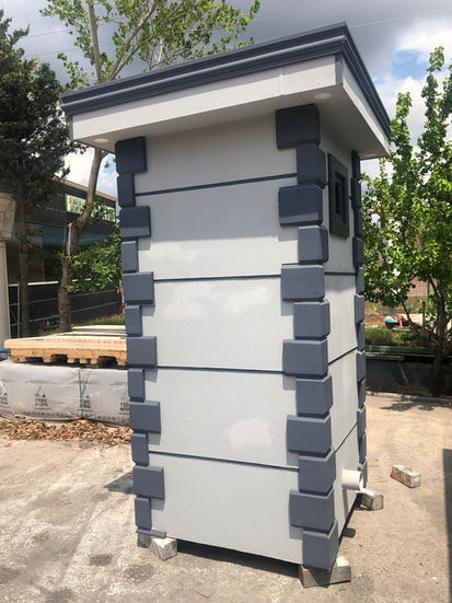 WC kabini PVC kapı detayı