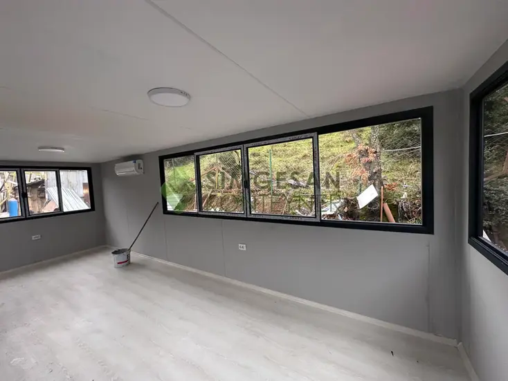 Isıcamlı pencere detaylı bekçi kulübesi