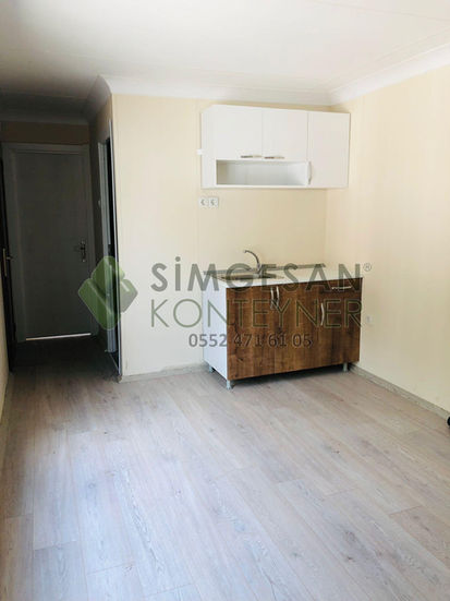 Mutfaklı ahşap ofis konteyneri