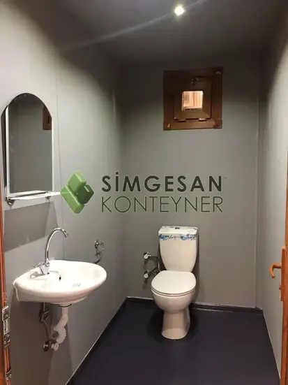 Seramik zeminli WC bölüm görüntüsü