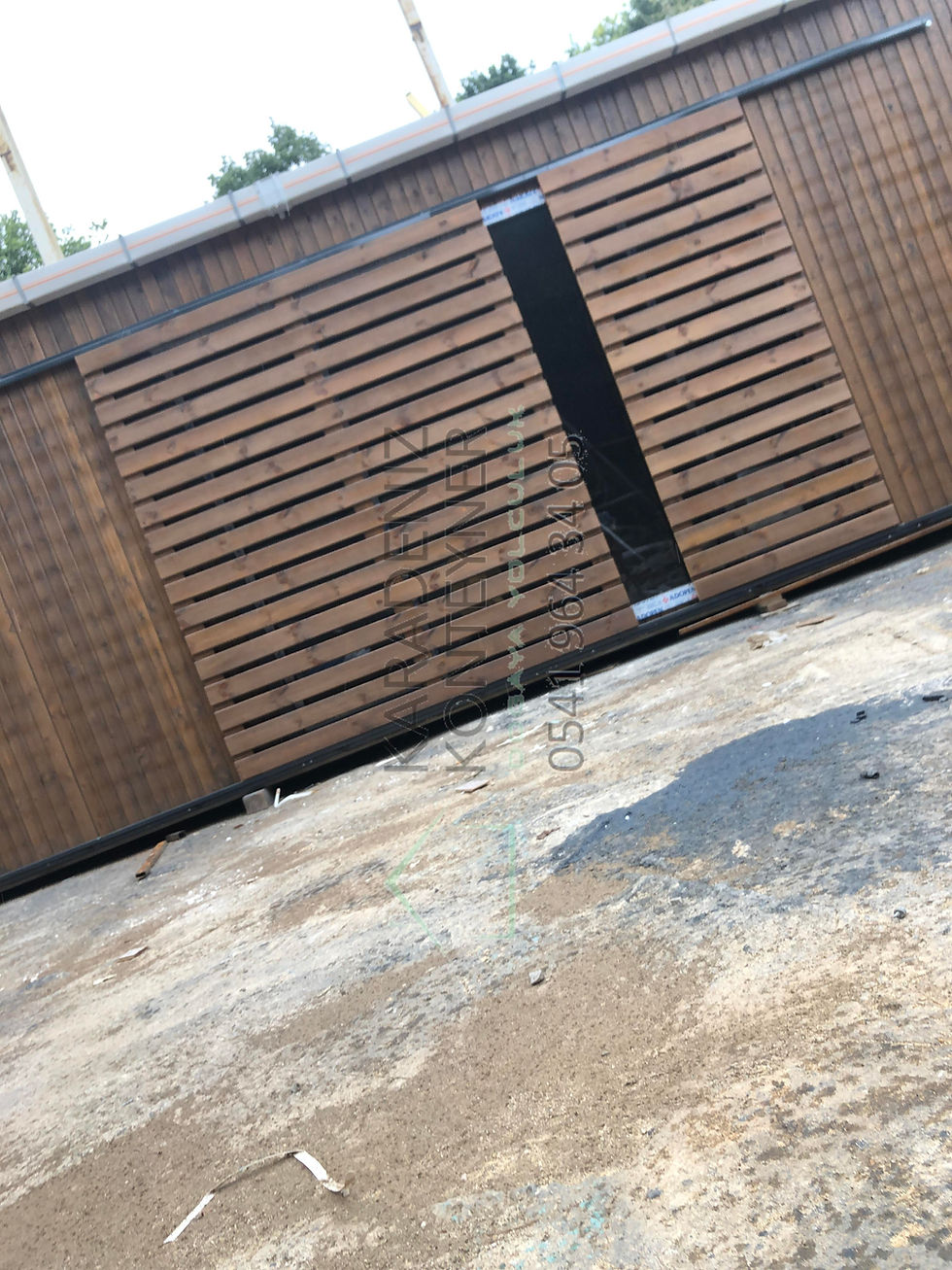 Küçük resim: 33m²çatılı ahşap konteyner ev