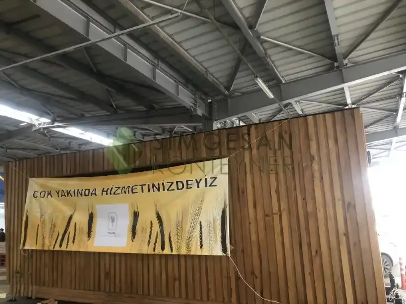 taşınabilir kafe konteyneri modeli
