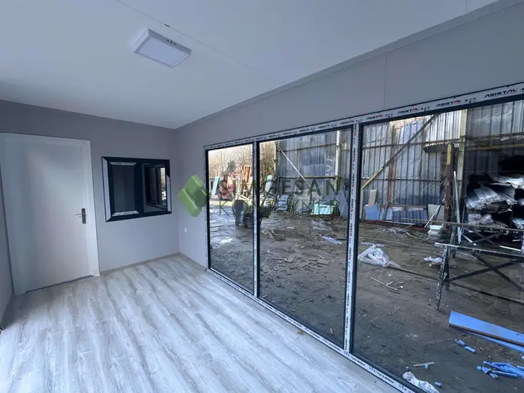 Taş yünü izolasyonlu konteyner yapı